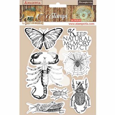 Stamperia Amazonia Natural Rubber Stamp - Butterfly